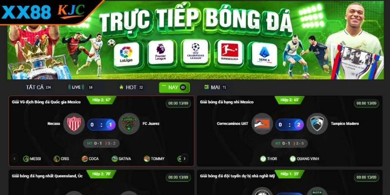 XOI LAC TV điểm đến hàng đầu cho trải nghiệm bóng đá 